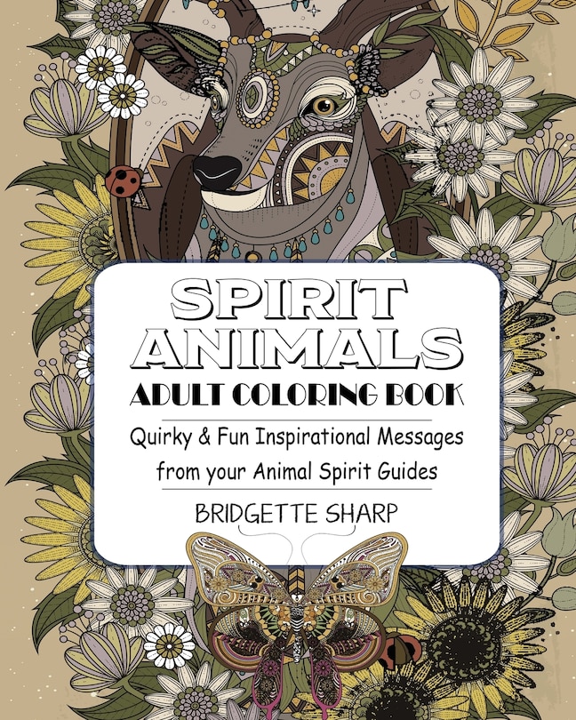 Front cover_Spirit Animals Adult Coloring Book