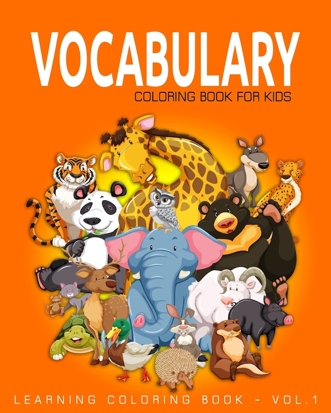 Front cover_Vocabulary Coloring Book for Kids