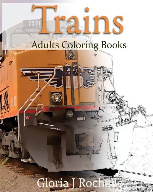 Couverture_Trains Adults Coloring Book