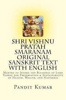 Couverture_Shri Vishnu Pratah Smaranam Original Sanskrit Text with English
