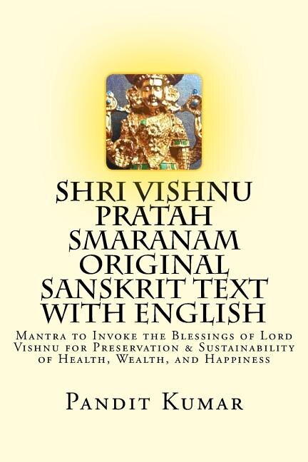 Couverture_Shri Vishnu Pratah Smaranam Original Sanskrit Text with English