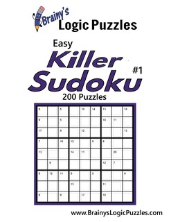 Couverture_Brainy's Logic Puzzles Easy Killer Sudoku #1 200 Puzzles