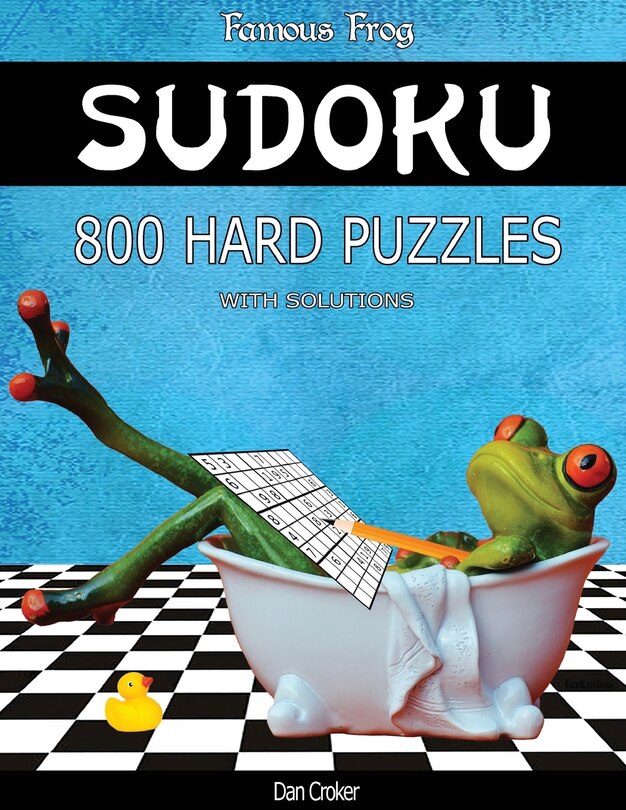 Couverture_Famous Frog Sudoku 800 Hard Puzzles With Solutions