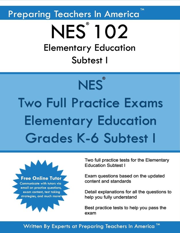 Front cover_NES 102 Elementary Education Subtests I