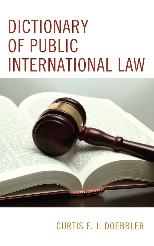 Couverture_Dictionary Of Public International Law