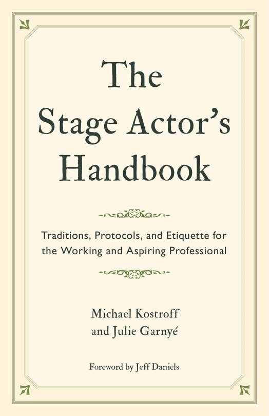 Front cover_The Stage Actor's Handbook