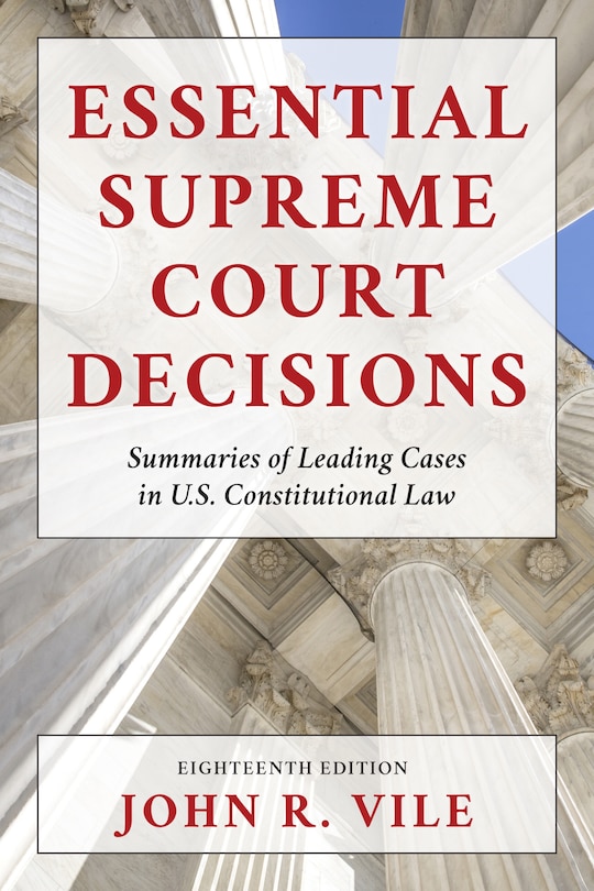 Front cover_Essential Supreme Court Decisions