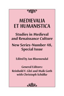 Front cover_Medievalia et Humanistica, No. 48