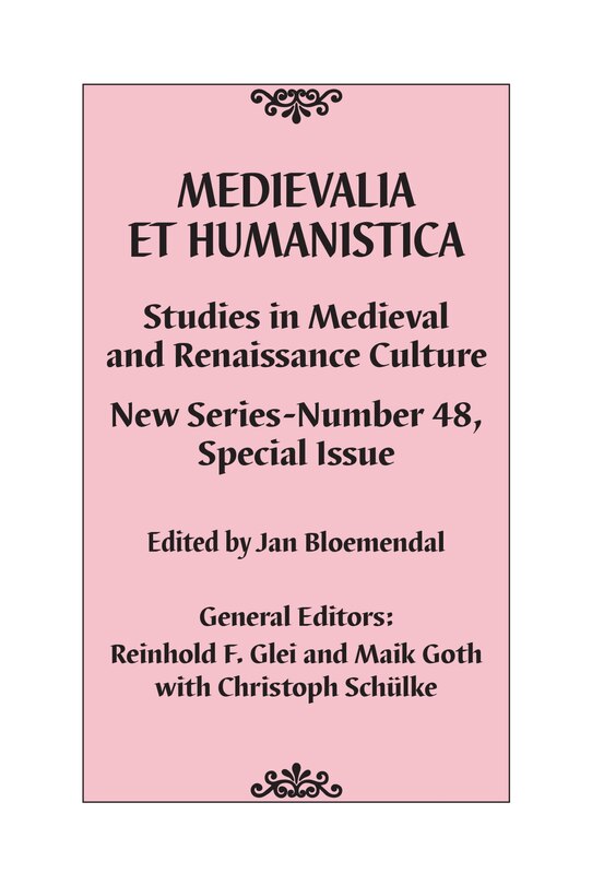 Front cover_Medievalia et Humanistica, No. 48