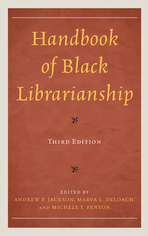 Couverture_Handbook of Black Librarianship