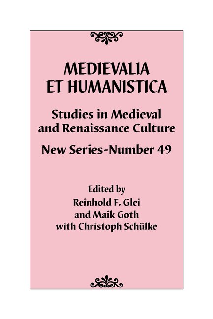 Front cover_Medievalia et Humanistica, No. 49