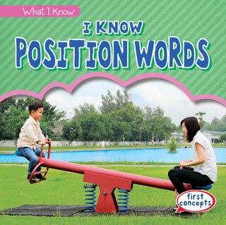 Front cover_I Know Position Words