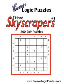 Brainy's Logic Puzzles Hard Skyscrapers #1 200 9x9 Puzzles