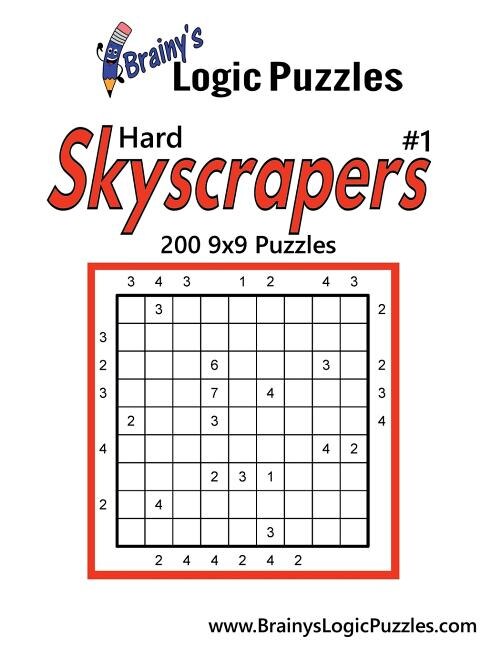 Brainy's Logic Puzzles Hard Skyscrapers #1 200 9x9 Puzzles