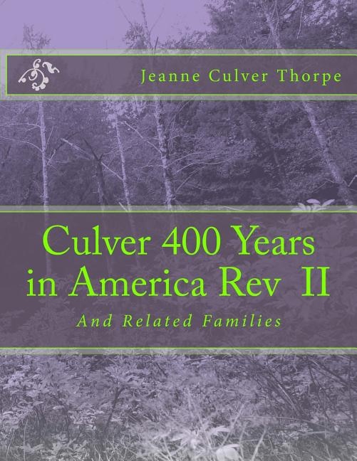 Front cover_Culver 400 Years in America Revised