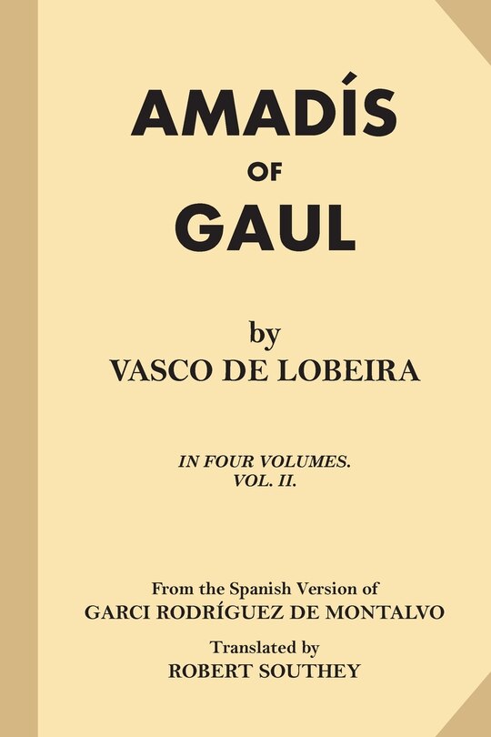 Couverture_Amadis of Gaul (Volume 2 of 4)