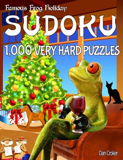 Front cover_Famous Frog Holiday Sudoku 1,000 Very Hard Puzzles