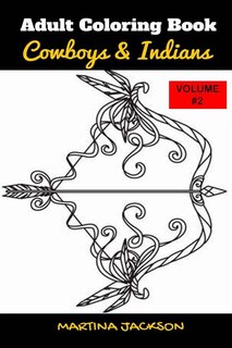Front cover_Adult Coloring Book Cowboys & Indians 6x9 Volume #2