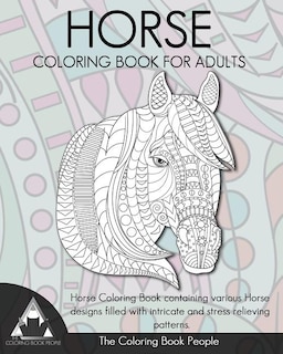 Front cover_Horse Coloring Book for Adults