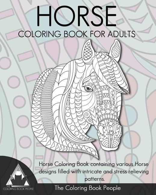 Front cover_Horse Coloring Book for Adults