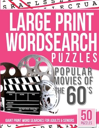 Large Print Wordsearches Puzzles Popular Movies of the 60s: Giant Print Word Searches for Adults & Seniors