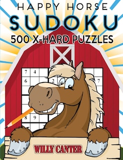 Front cover_Happy Horse Sudoku 500 Extra Hard Puzzles