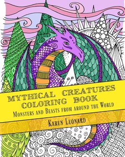 Front cover_Mythical Creatures Coloring Book