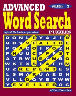 Front cover_ADVANCED Word Search Puzzles. Vol. 3