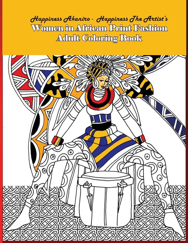Couverture_Women in African Print Fashion Adult Coloring Book