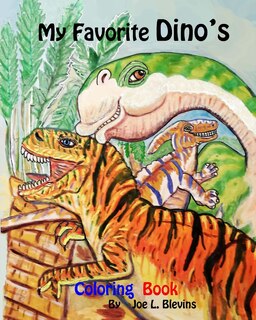 Front cover_My Favorite Dino's Coloring Book