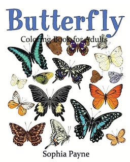 Front cover_Butterfly Coloring Book for Adults