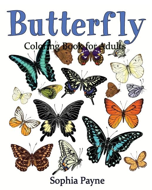 Front cover_Butterfly Coloring Book for Adults