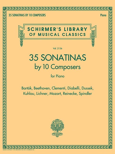 Couverture_35 Sonatinas By 10 Composers For Piano
