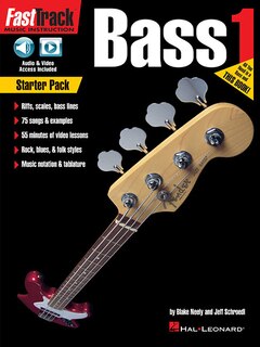Fasttrack Bass Method - Starter Pack: Includes Book 1 With Online Audio And Video