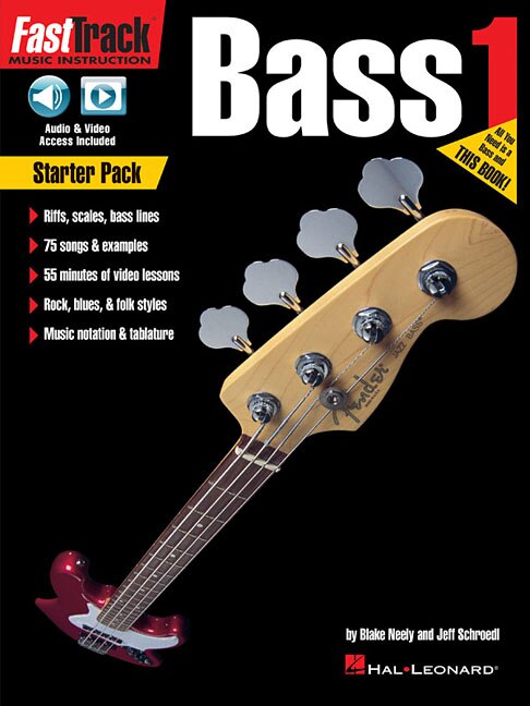 Fasttrack Bass Method - Starter Pack: Includes Book 1 With Online Audio And Video