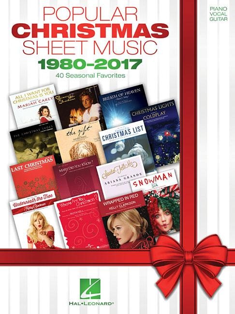 Front cover_Popular Christmas Sheet Music - 1980-2017