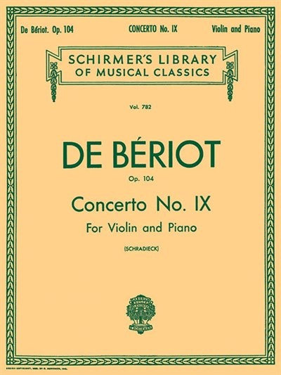 Couverture_Concerto No. 9 In A Minor, Op. 104