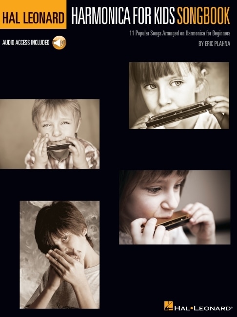 Front cover_Hal Leonard Harmonica for Kids Songbook - 11 Popular Songs Arranged on Harmonica for Beginners with Online Play-Along Tracks