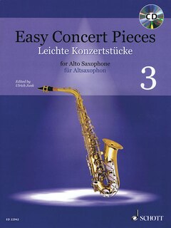Easy Concert Pieces Book 3: 17 Pieces From 6 Centuries Alto Saxophone And Piano Book/cd