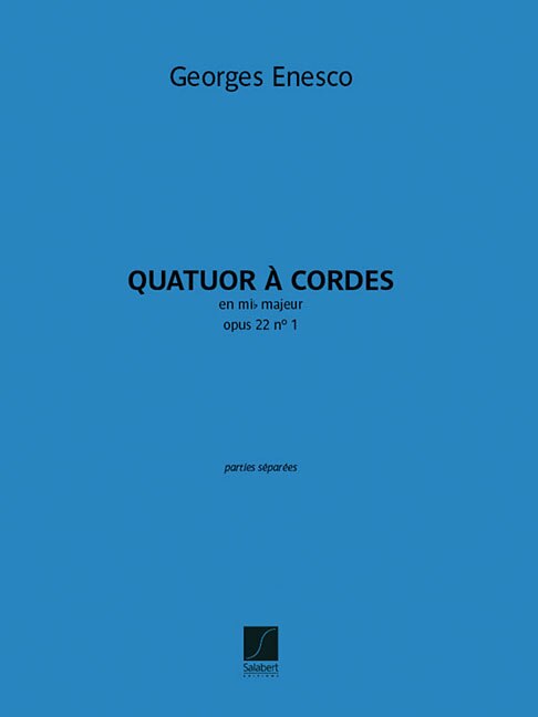 String Quartet in E-Flat Major, Op. 22, No. 1: Set of Parts