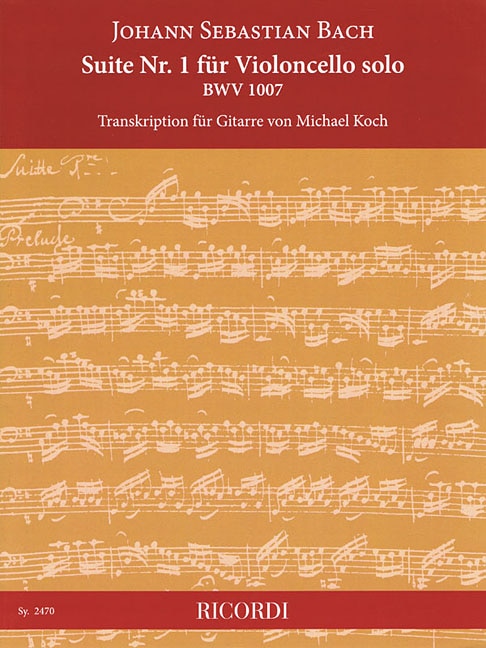 Suite No. 1 For Cello Solo, Bwv 1007: Transcription For Guitar