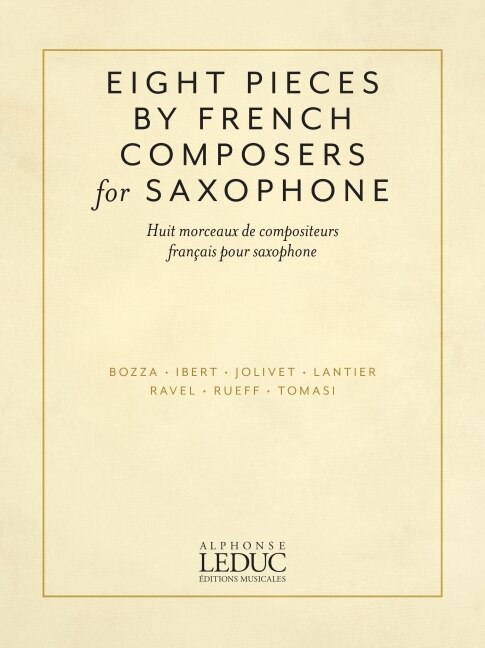 Front cover_Eight Pieces By French Composers For Saxophone