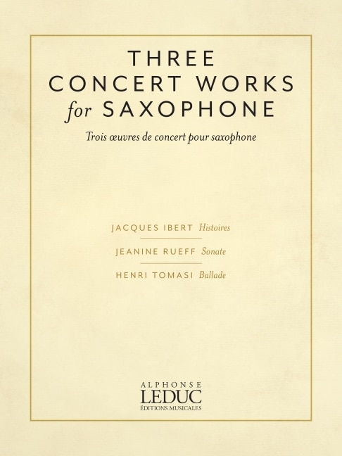 Front cover_Three Concert Works For Saxophone