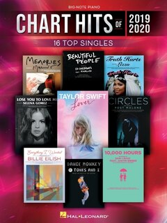 Couverture_Chart Hits Of 2019-2020 Big-note Piano Songbook