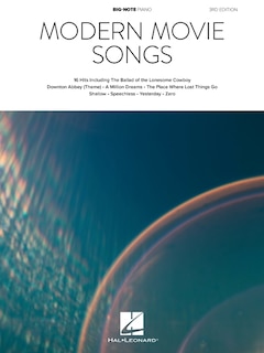 Couverture_Modern Movie Songs - 3rd Edition - Big-Note Piano Songbook with Lyrics
