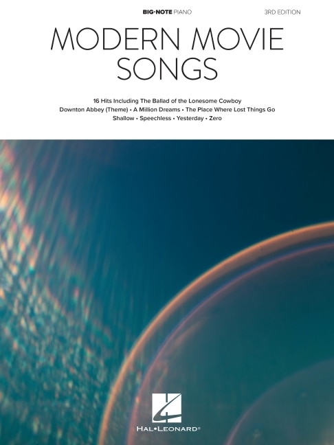 Couverture_Modern Movie Songs - 3rd Edition - Big-Note Piano Songbook with Lyrics