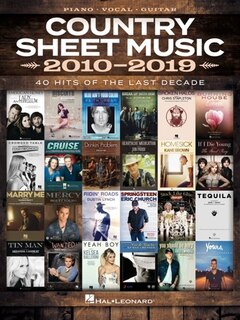 Front cover_Country Sheet Music 2010-2019: Piano/vocal/guitar Songbook