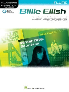 Front cover_Billie Eilish Instrumental Play-along Book/online Audio For Flute