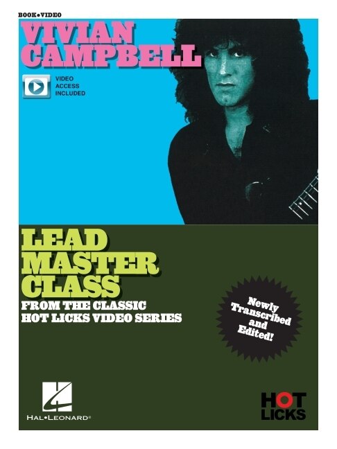 Vivian Campbell - Lead Master Class - From the Classic Hot Licks Video Series (Book/Online Media)