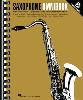 Couverture_Saxophone Omnibook for B-Flat Instruments - 53 Songs Transcribed Exactly from Artist Recorded Solos